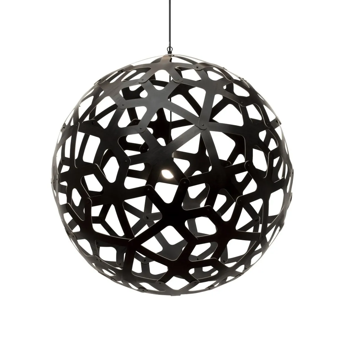 David Trubridge Coral Pendelleuchte Ø 120cm schwarz 2 Seiten