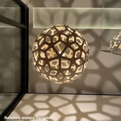 David Trubridge Coral Pendelleuchte Ø 120cm schwarz 2 Seiten