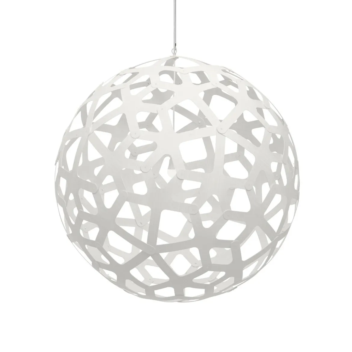 David Trubridge Coral Pendelleuchte Ø 120cm weiß 2 Seiten