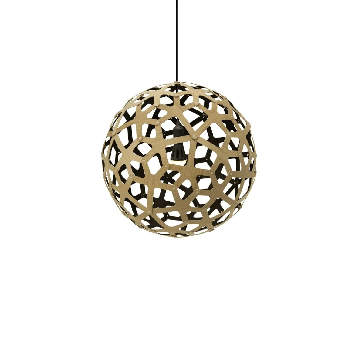 David Trubridge Coral Pendelleuchte Ø 40cm Innen schwarz
