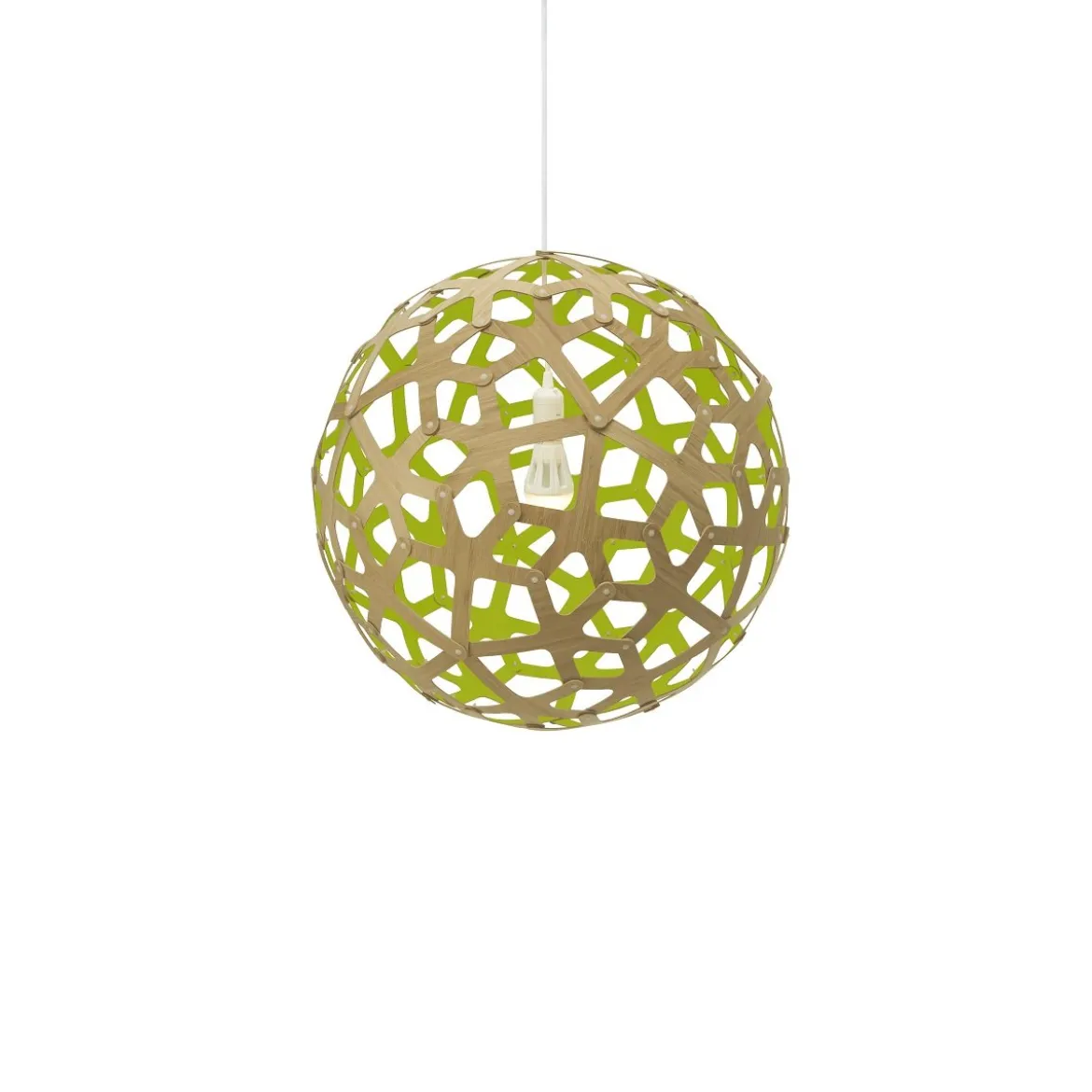David Trubridge Coral Pendelleuchte Ø 40cm limette