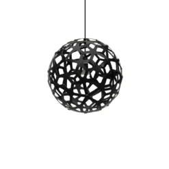 David Trubridge Coral Pendelleuchte Ø 40cm schwarz 2 Seiten