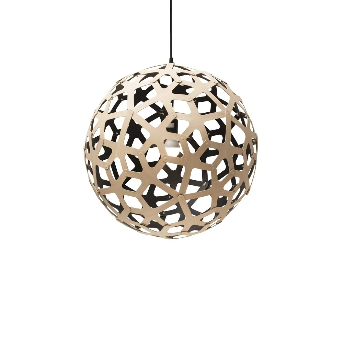 David Trubridge Coral Pendelleuchte Ø 60cm Innen schwarz