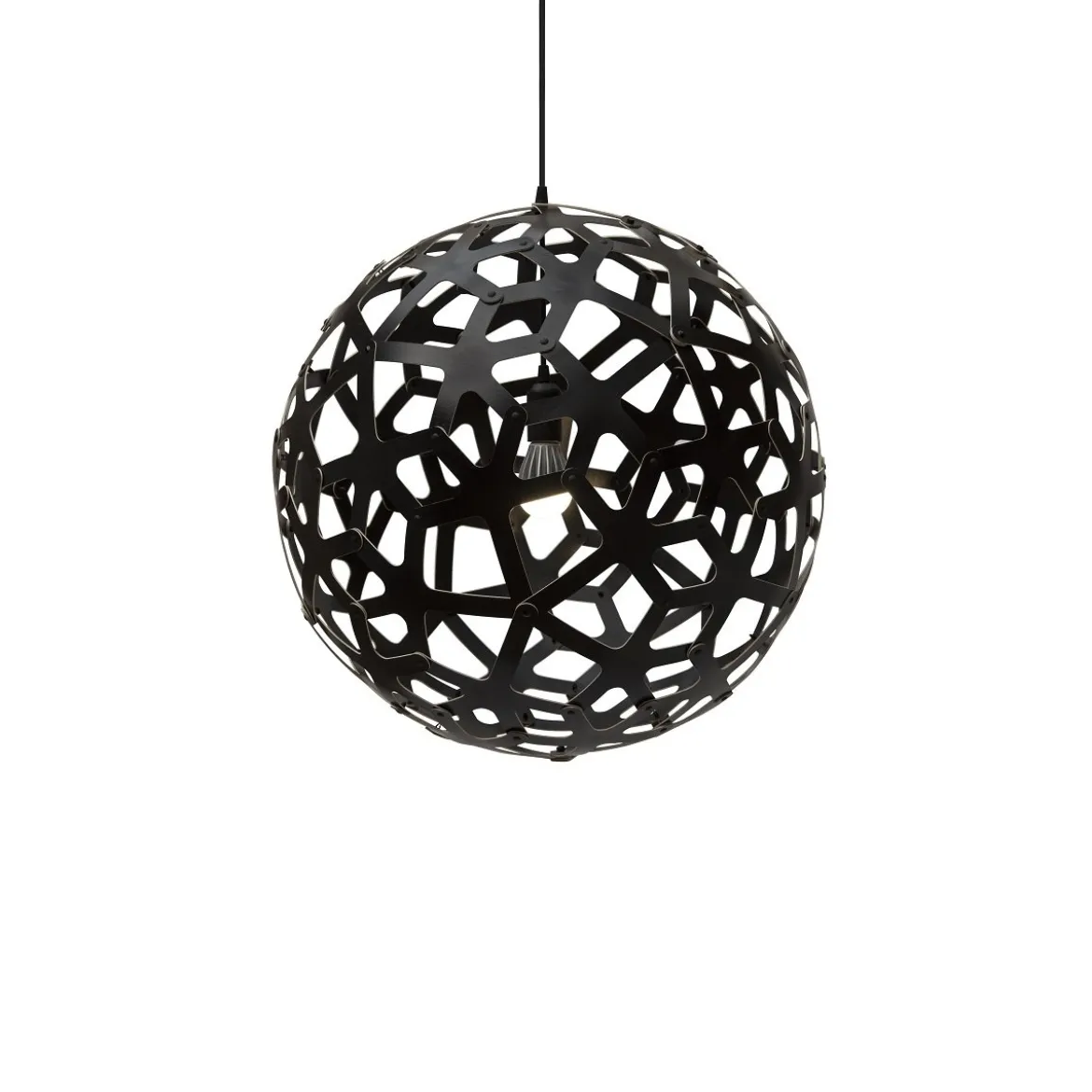 David Trubridge Coral Pendelleuchte Ø 60cm schwarz 2 Seiten