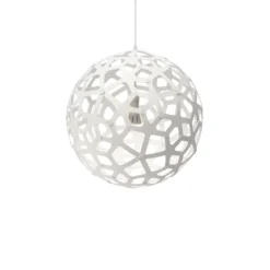 David Trubridge Coral Pendelleuchte Ø 60cm weiß 2 Seiten