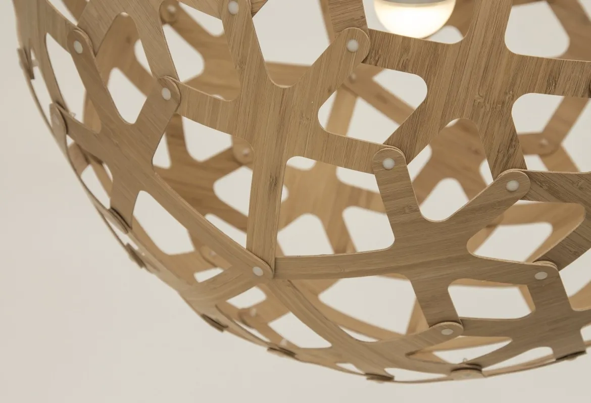 David Trubridge Coral Pendelleuchte Ø 80cm bambus
