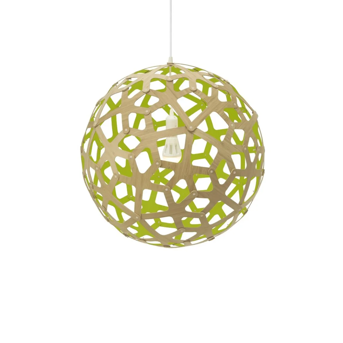 David Trubridge Coral Pendelleuchte Ø 80cm limette