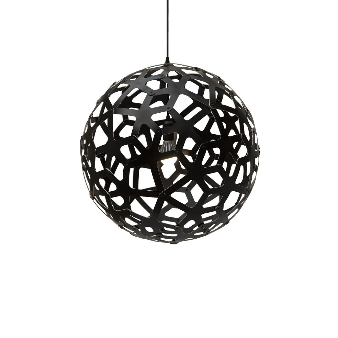 David Trubridge Coral Pendelleuchte Ø 80cm schwarz 2 Seiten