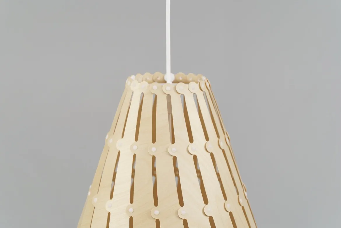 David Trubridge Ebb Drop Pendelleuchte 61 cm natural