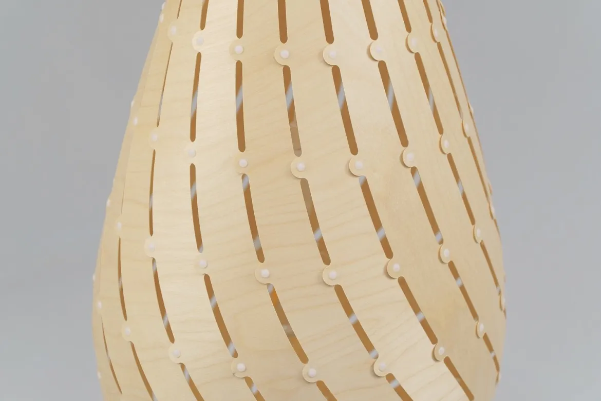 David Trubridge Ebb Drop Pendelleuchte 61 cm natural