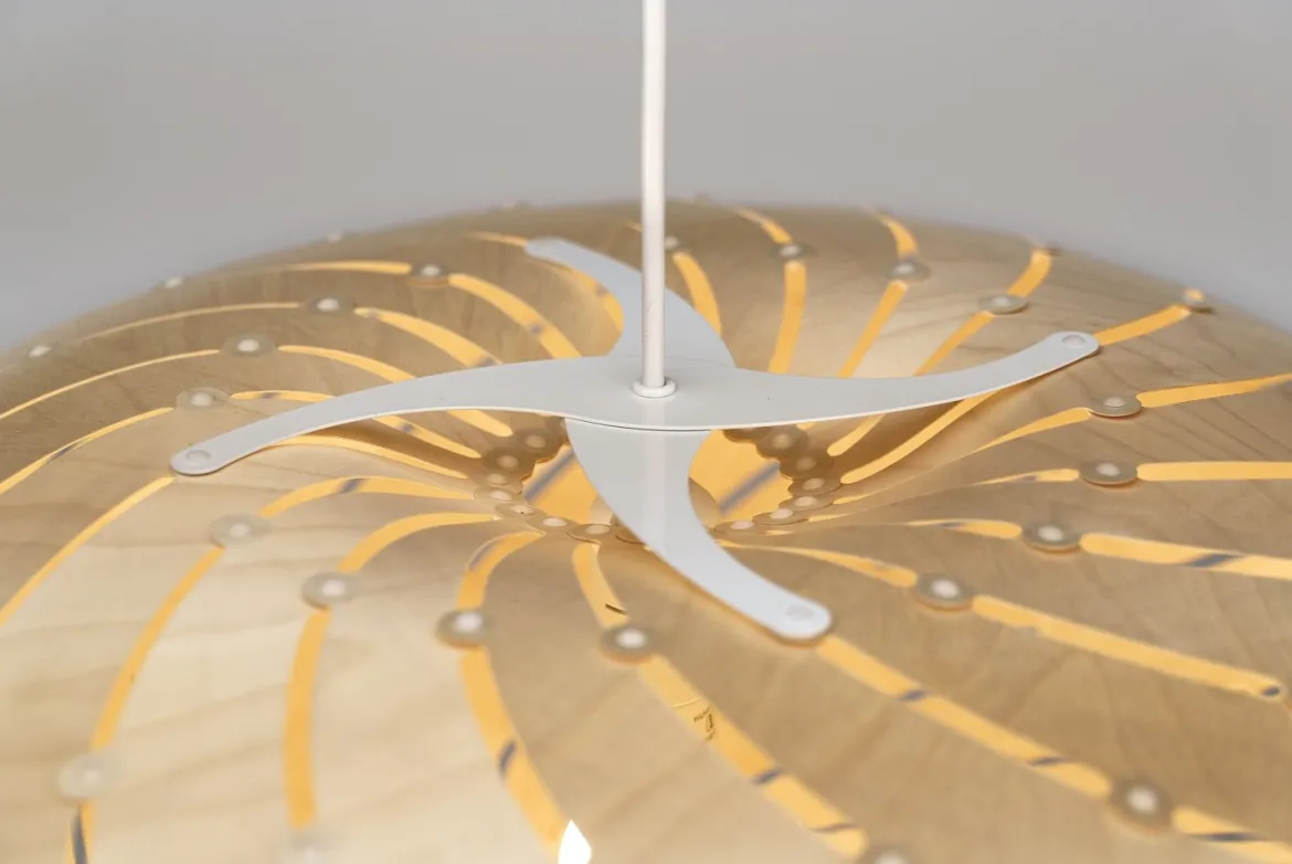 David Trubridge Ebb Swell Pendelleuchte Ø 58cm natural