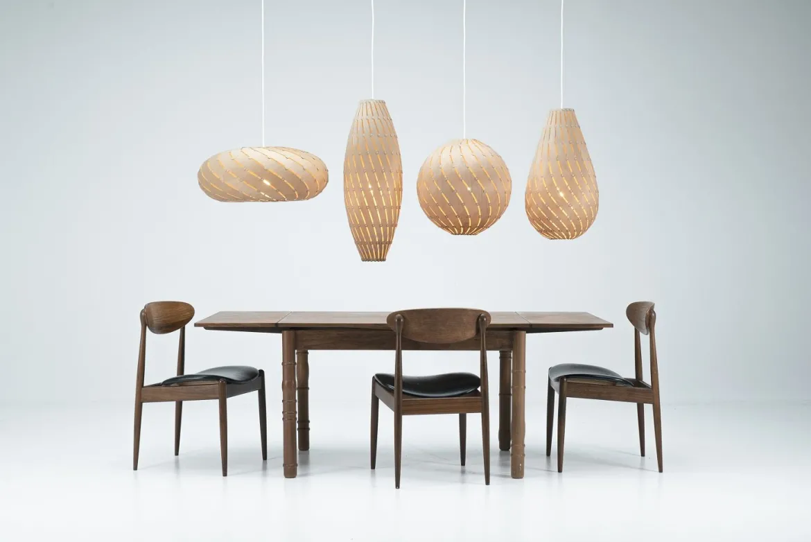 David Trubridge Ebb Swell Pendelleuchte Ø 58cm natural