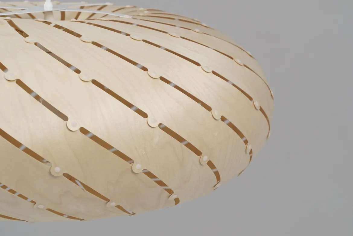 David Trubridge Ebb Swell Pendelleuchte Ø 58cm natural