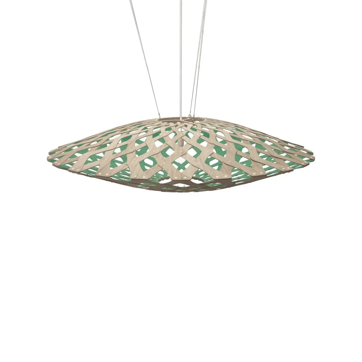 David Trubridge Flax Pendelleuchte Ø 150cm aqua