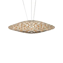David Trubridge Flax Pendelleuchte Ø 150cm orange