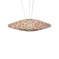 David Trubridge Flax Pendelleuchte Ø 150cm rot