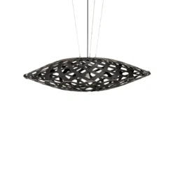 David Trubridge Flax Pendelleuchte Ø 150cm schwarz 2 Seiten