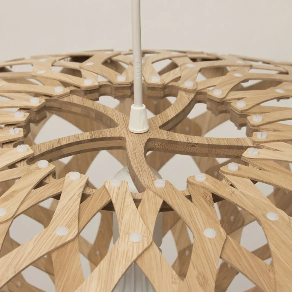 David Trubridge Flax Pendelleuchte Ø 80cm bambus