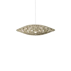 David Trubridge Flax Pendelleuchte Ø 80cm bambus