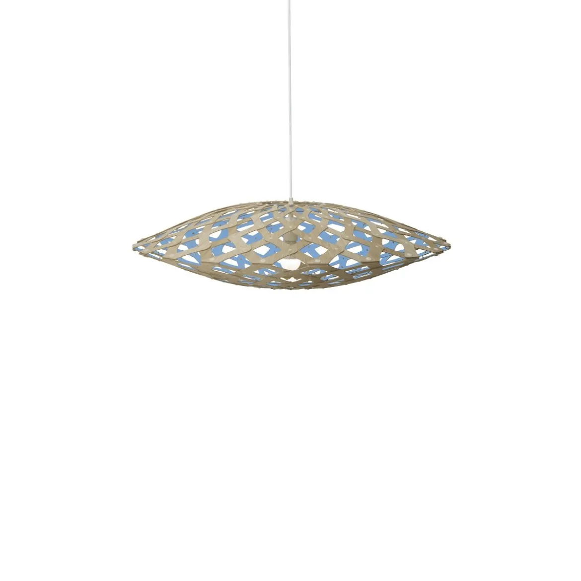 David Trubridge Flax Pendelleuchte Ø 80cm blau
