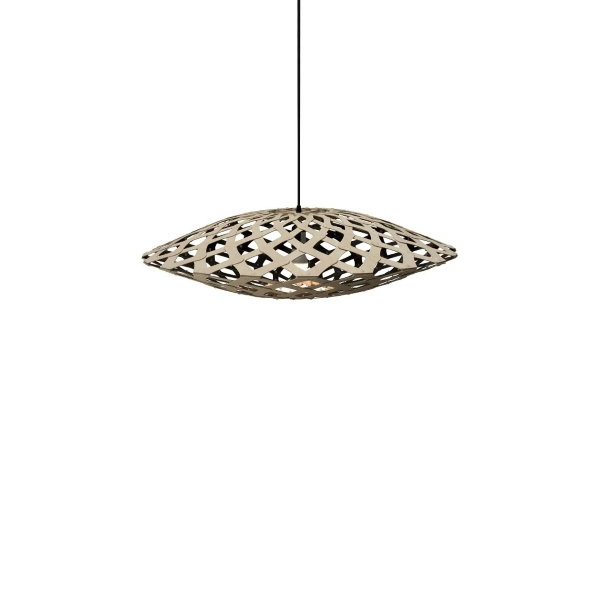David Trubridge Flax Pendelleuchte Ø 80cm Innen schwarz