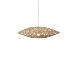 David Trubridge Flax Pendelleuchte Ø 80cm orange