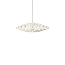David Trubridge Flax Pendelleuchte Ø 80cm weiß 2 Seiten