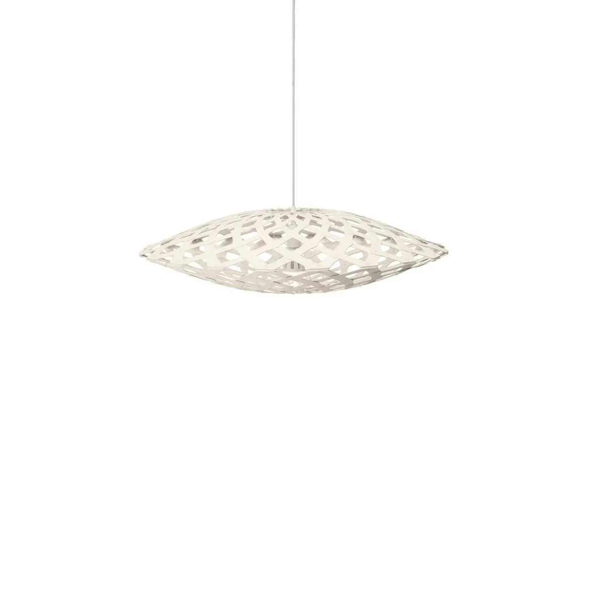 David Trubridge Flax Pendelleuchte Ø 80cm weiß 2 Seiten