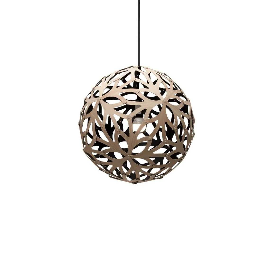 David Trubridge Floral Pendelleuchte Ø 40cm Innen schwarz