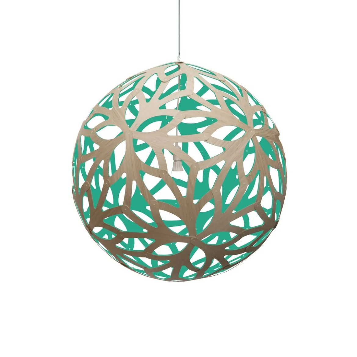 David Trubridge Floral Pendelleuchte Ø 100cm aqua