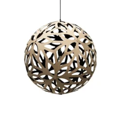 David Trubridge Floral Pendelleuchte Ø 100cm Innen schwarz