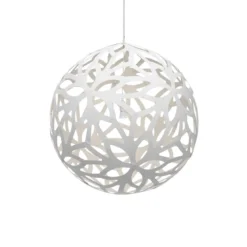 David Trubridge Floral Pendelleuchte Ø 100cm weiß 1 Seite