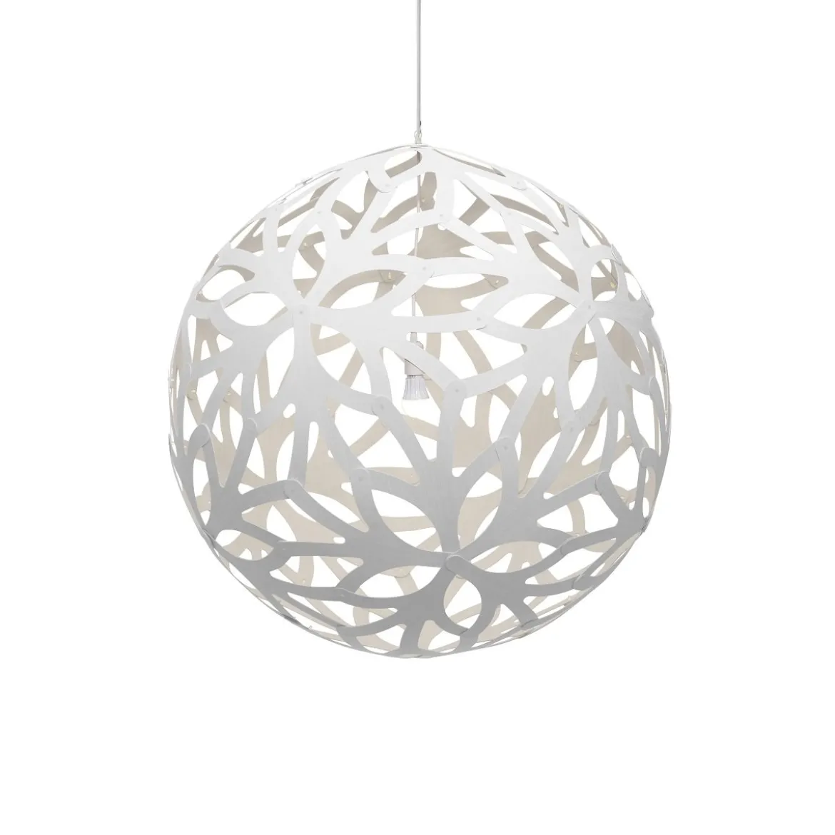 David Trubridge Floral Pendelleuchte Ø 100cm weiß 2 Seiten