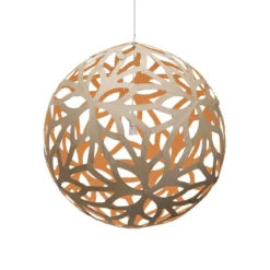 David Trubridge Floral Pendelleuchte Ø 120cm orange