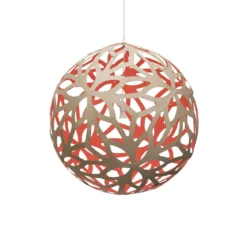 David Trubridge Floral Pendelleuchte Ø 120cm rot