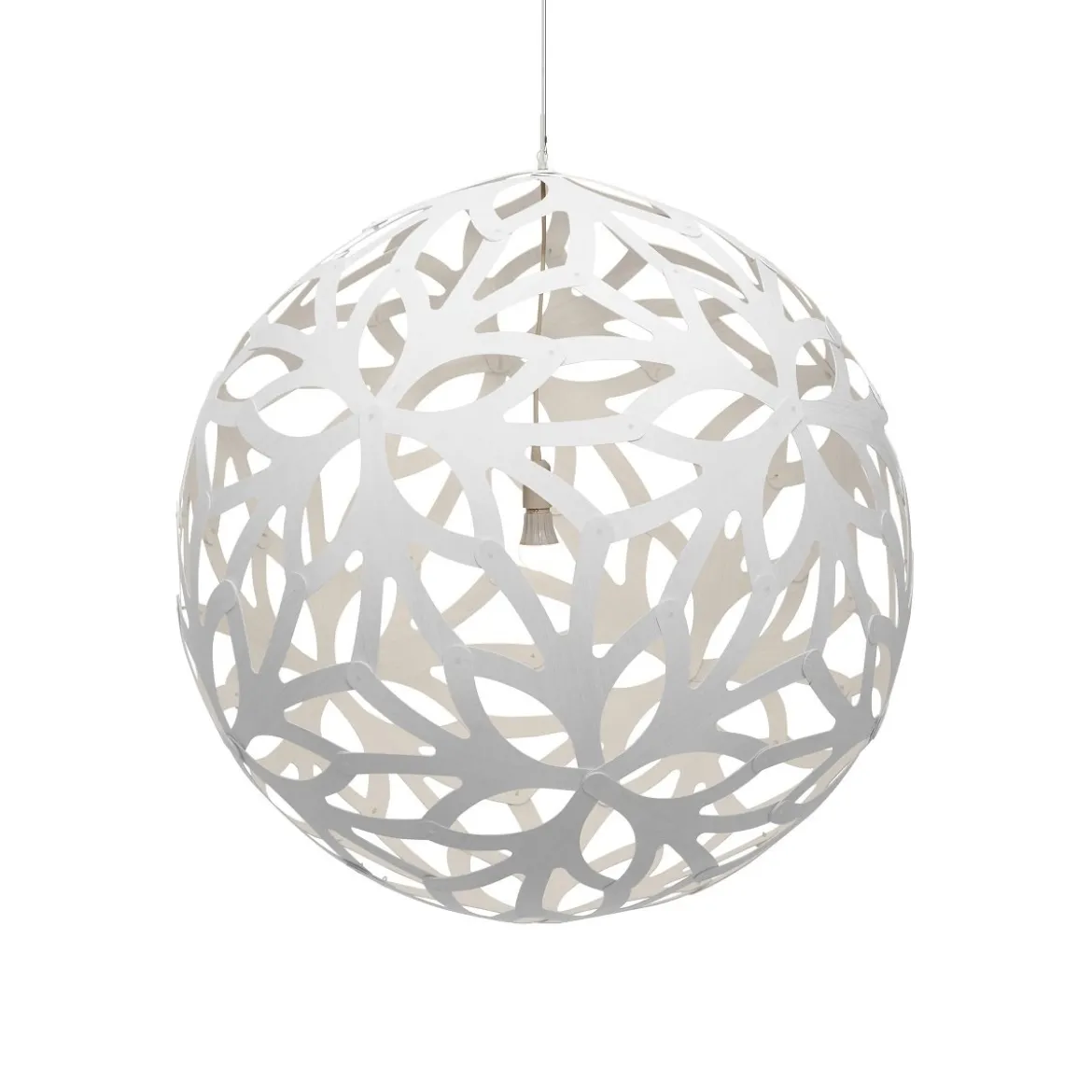 David Trubridge Floral Pendelleuchte Ø 120cm weiß 2 Seiten