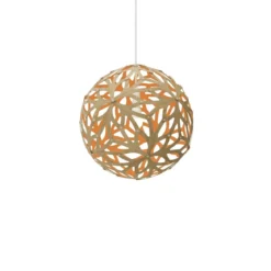 David Trubridge Floral Pendelleuchte Ø 40cm orange