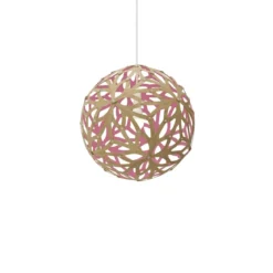 David Trubridge Floral Pendelleuchte Ø 40cm pink