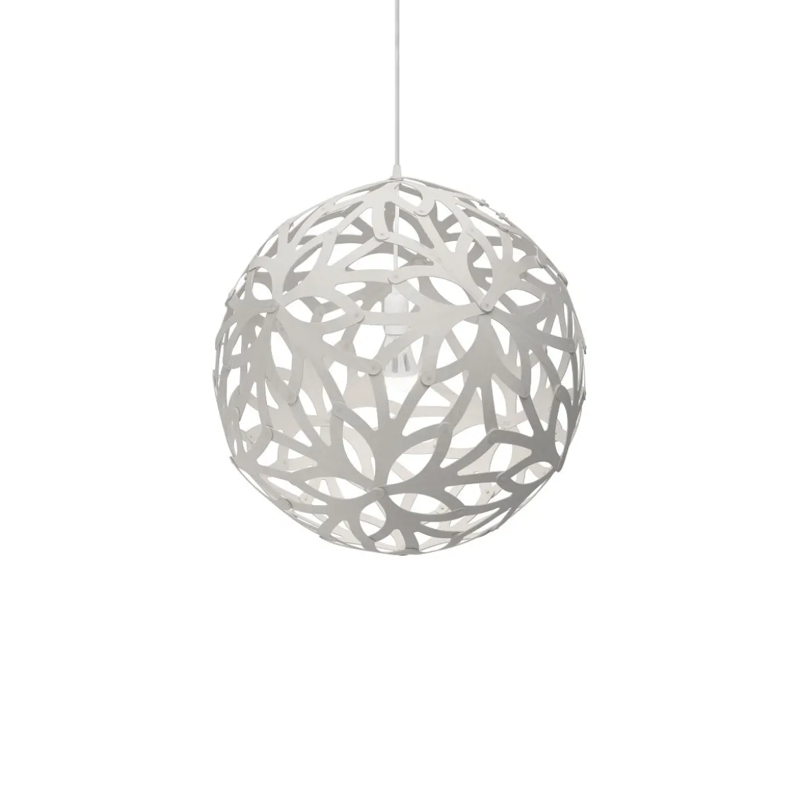 David Trubridge Floral Pendelleuchte Ø 60cm weiß 2 Seiten