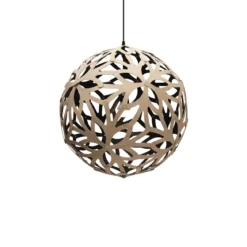 David Trubridge Floral Pendelleuchte Ø 80cm Innen schwarz