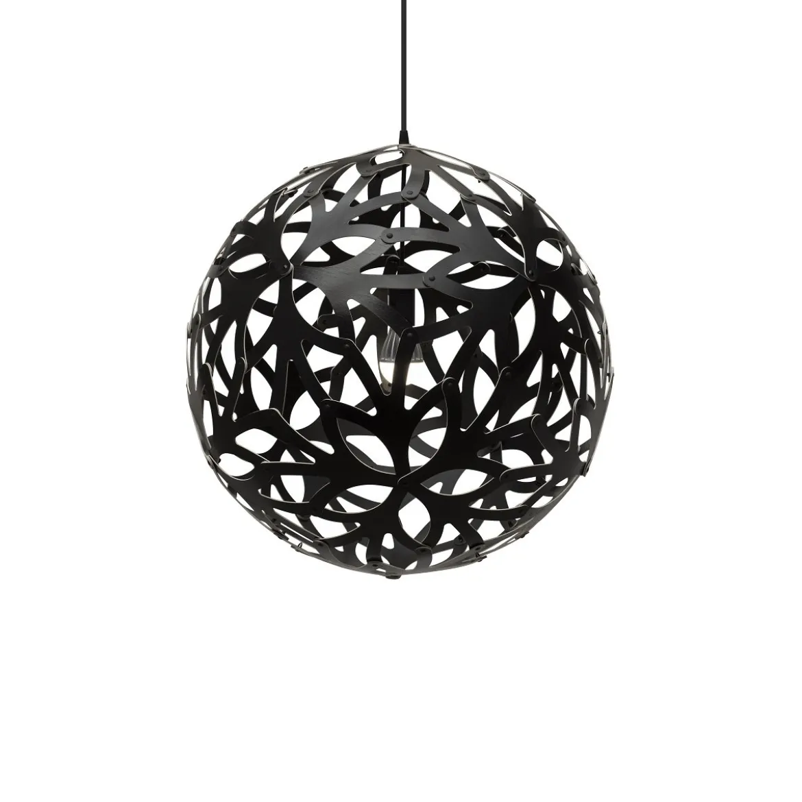 David Trubridge Floral Pendelleuchte Ø 80cm schwarz 2 Seiten