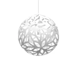 David Trubridge Floral Pendelleuchte Ø 80cm weiß 2 Seiten