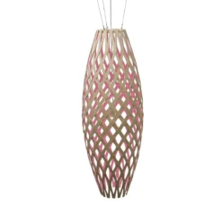 David Trubridge Hinaki Pendelleuchte 140 cm pink