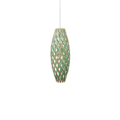 David Trubridge Hinaki Pendelleuchte 50 cm aqua