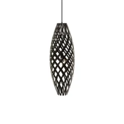 David Trubridge Hinaki Pendelleuchte 90 cm schwarz 2 Seiten