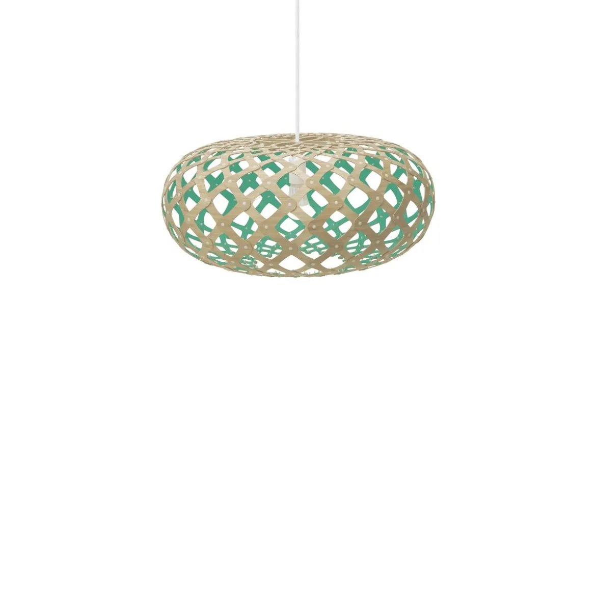 David Trubridge Kina Pendelleuchte Ø 60cm aqua