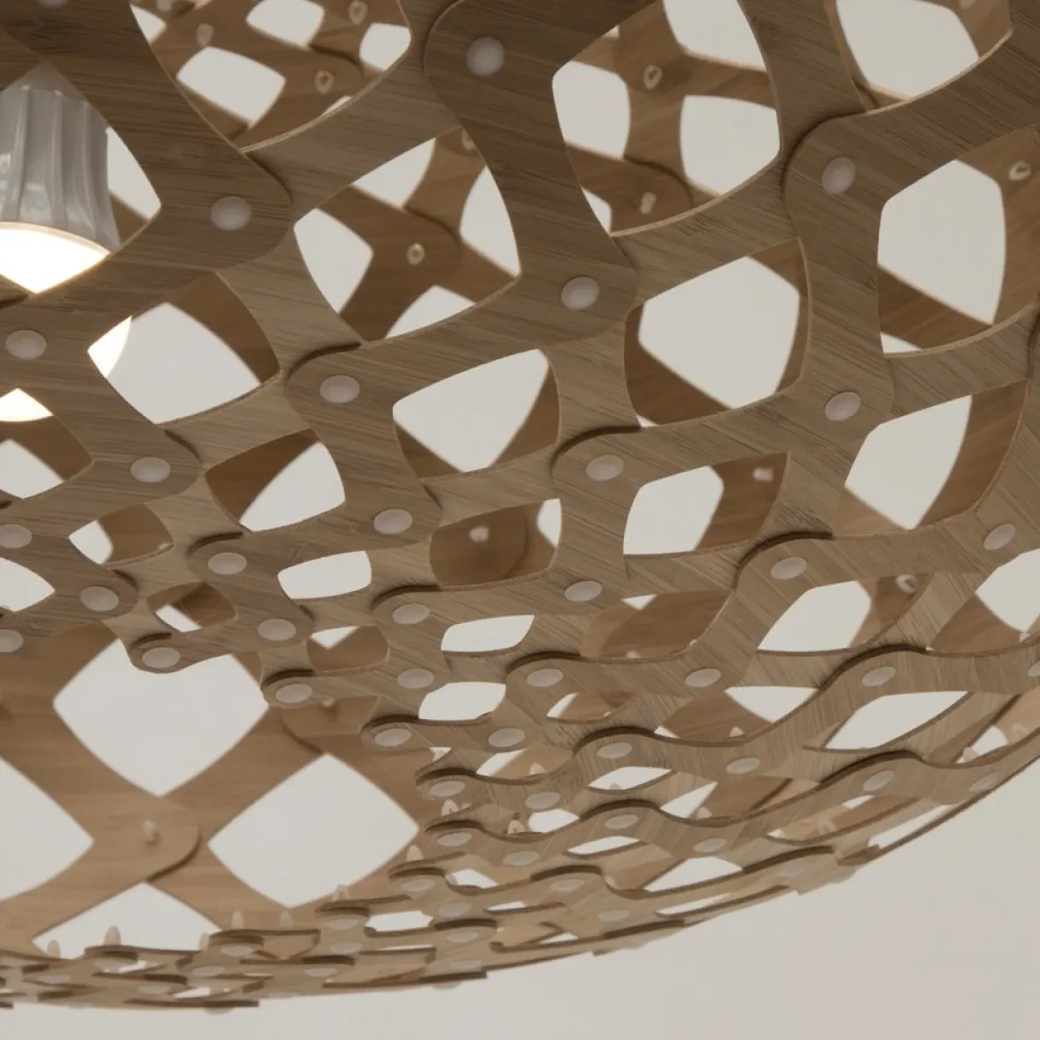David Trubridge Kina Pendelleuchte Ø 60cm bambus