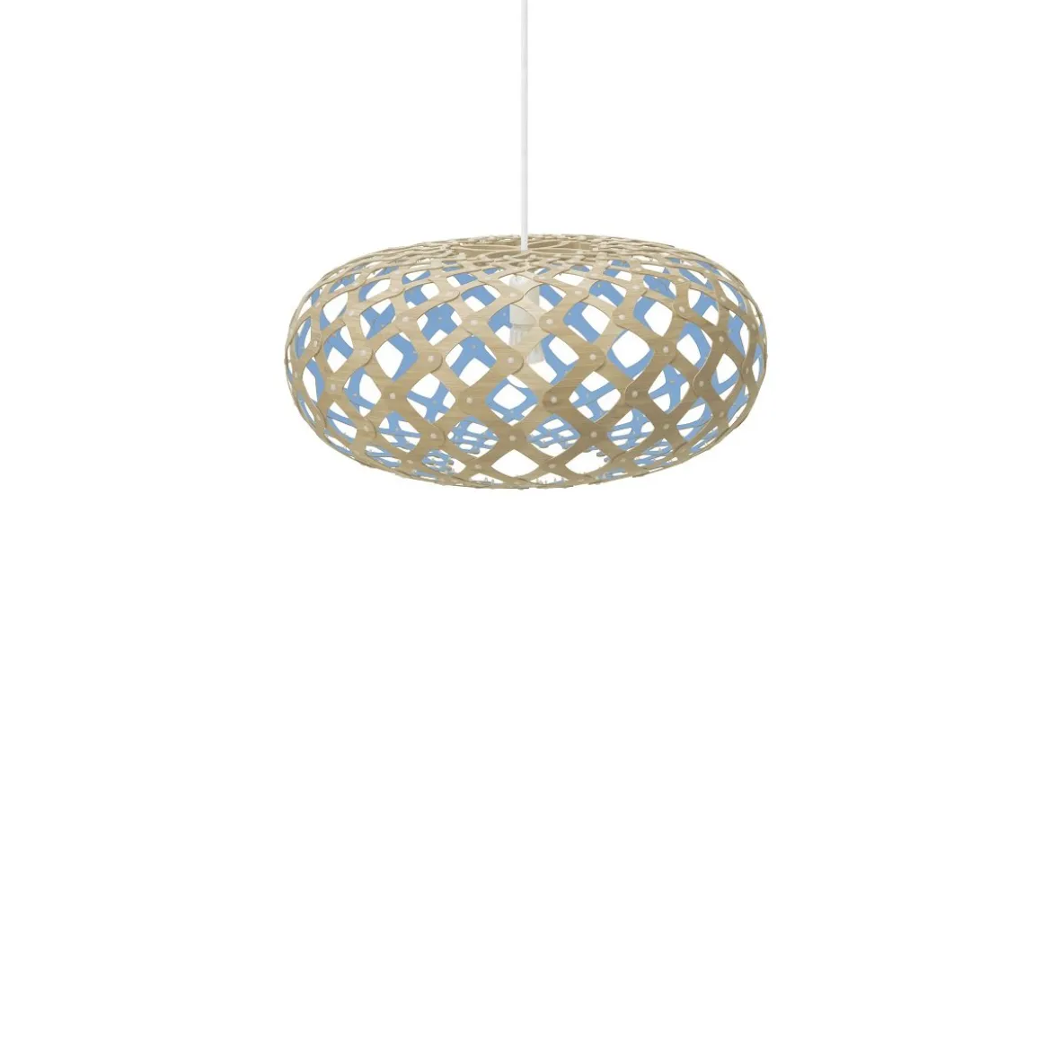David Trubridge Kina Pendelleuchte Ø 60cm blau
