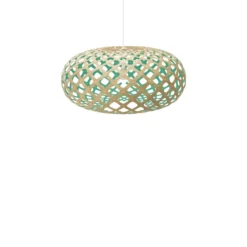 David Trubridge Kina Pendelleuchte Ø 80cm aqua