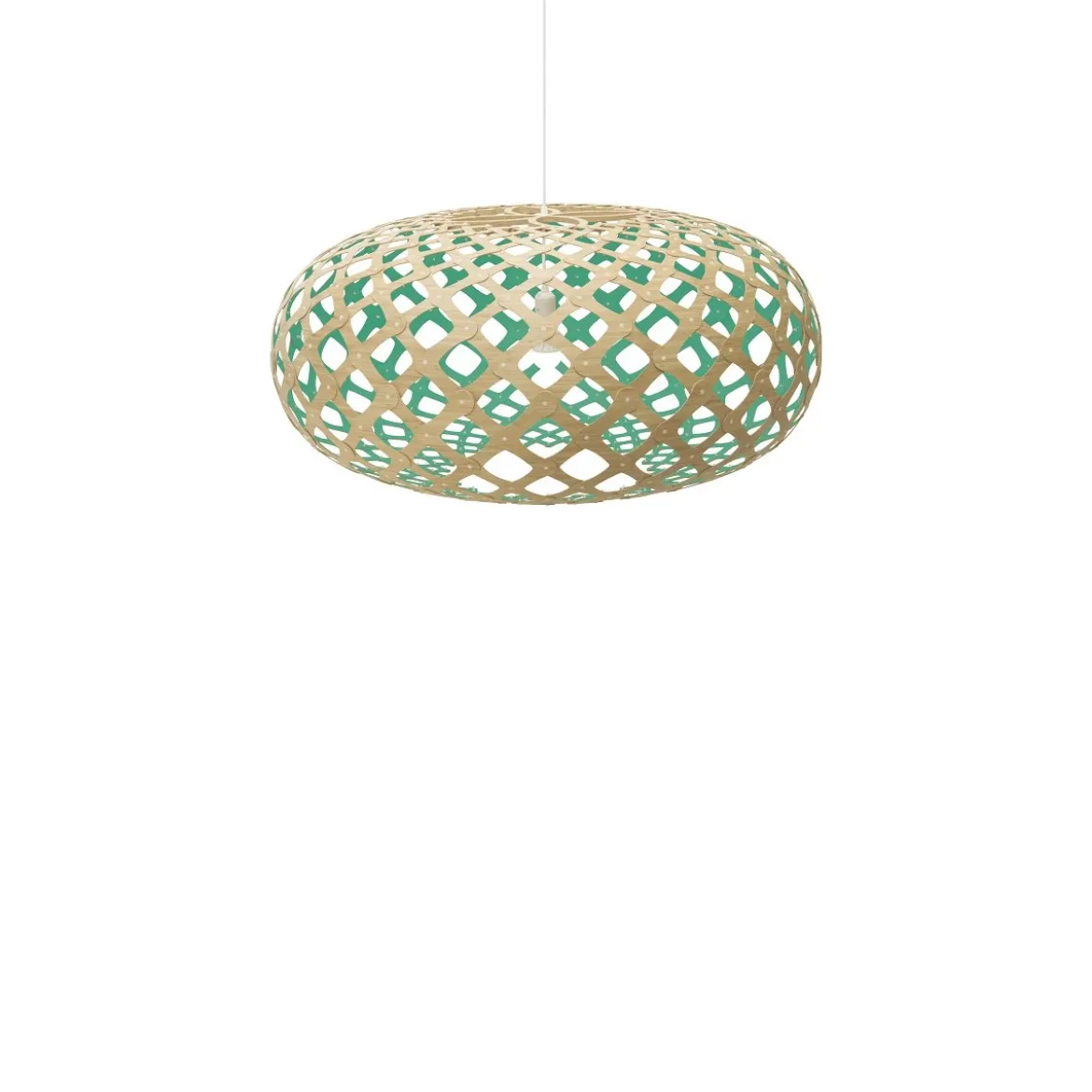 David Trubridge Kina Pendelleuchte Ø 80cm aqua
